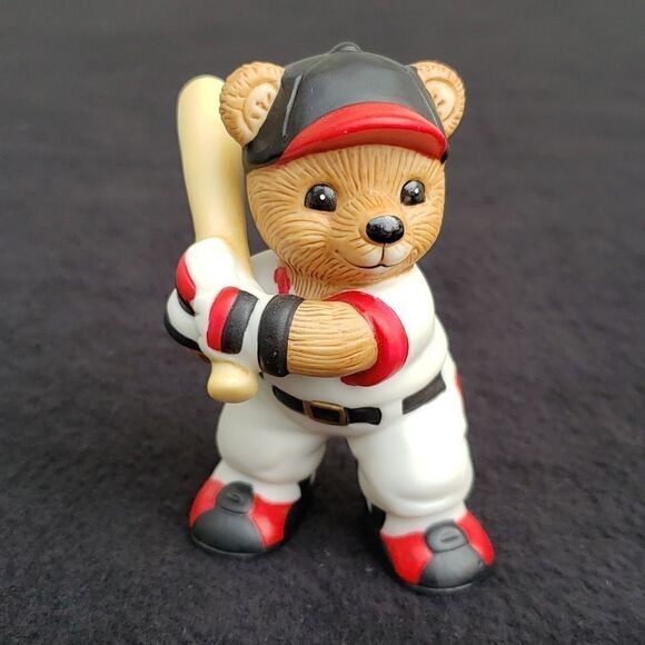 Vintage Homco Set of 3 Porcelain Baseball Bears Figurines #1403 - Picture 6 of 10
